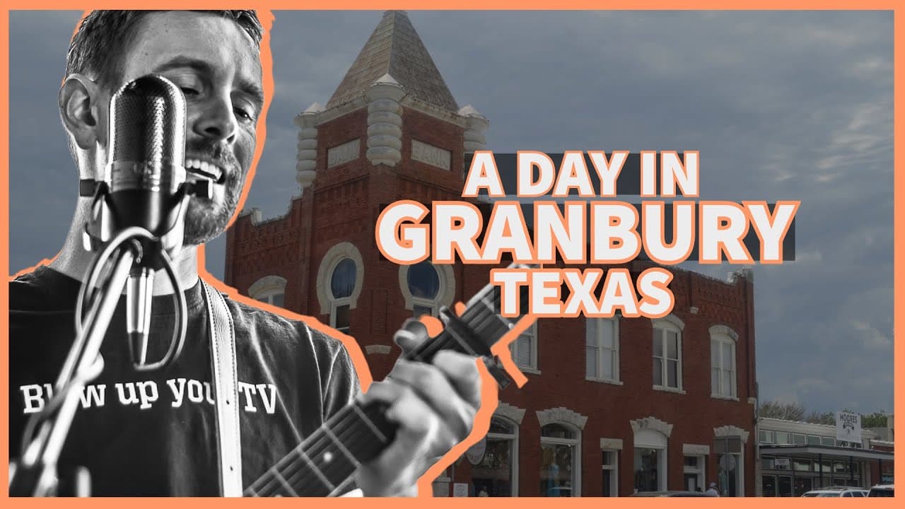 A tour of Granbury, Texas (the square, lake granbury beach and live music)