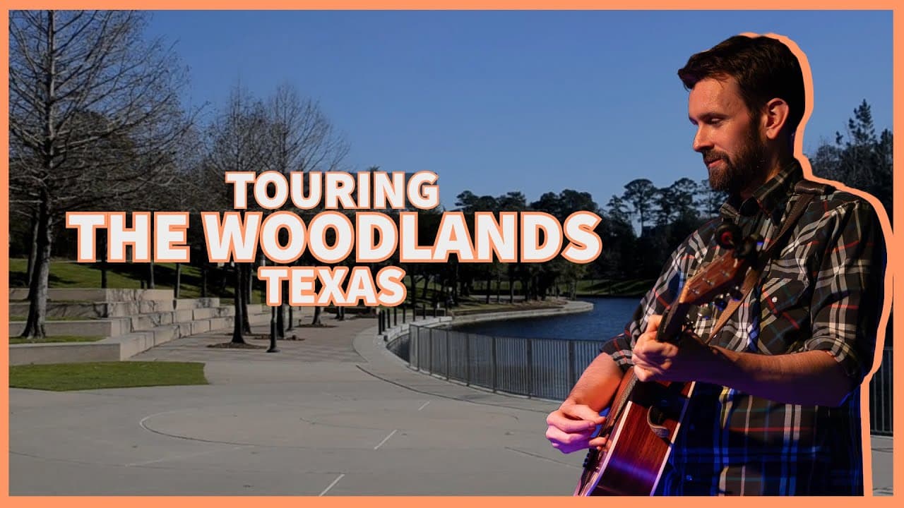 City of The Woodlands, Texas Driving Tour: Downtown Parks, Music & the Waterway (Houston Suburb)