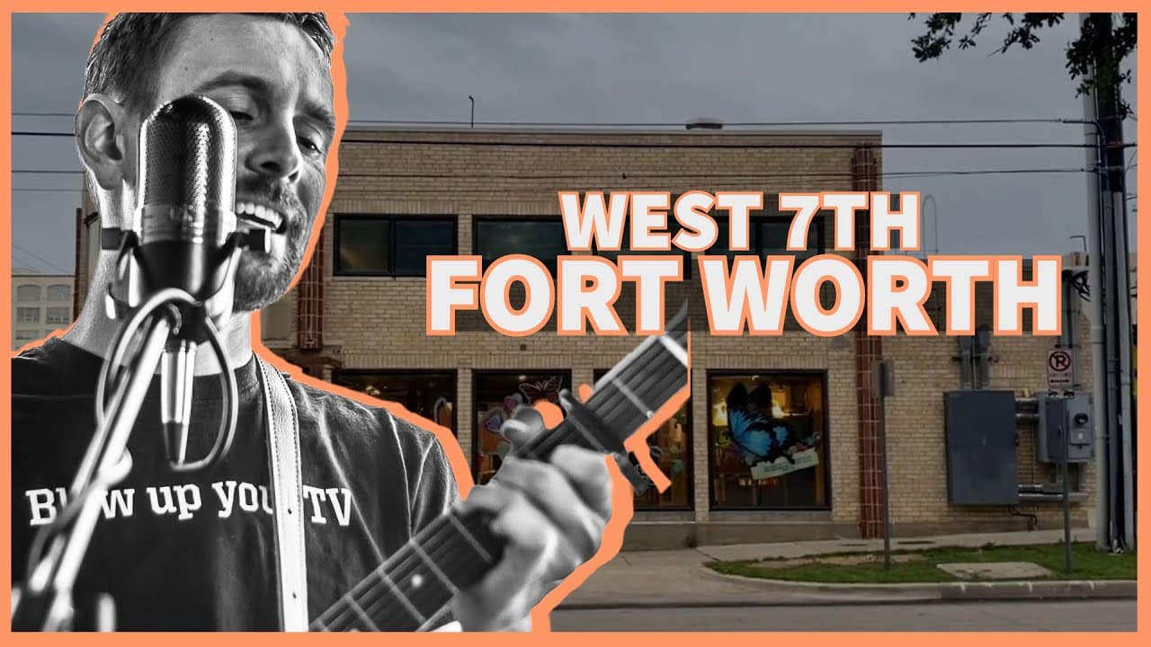 Nightlife along West 7th Street in Fort Worth, Texas