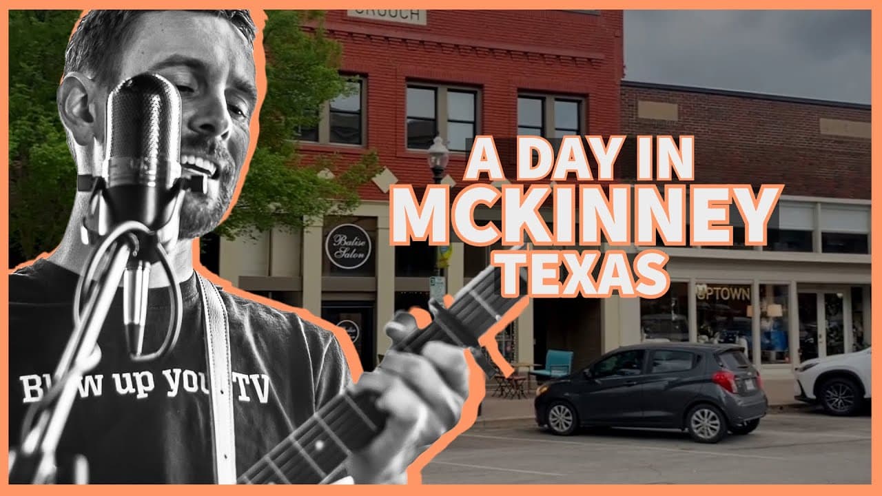 A tour of downtown McKinney Texas (live music, food and more)