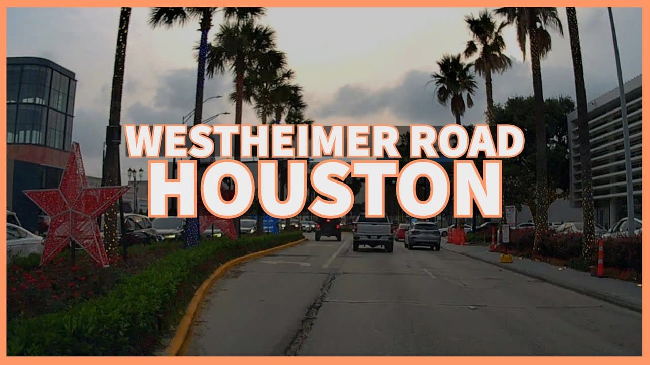 A driving tour of Westheimer Road in Houston, Texas